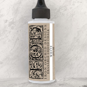 Erasable Chalk Ink - 2 oz. Charcoal and White by Iron Orchid Designs (IOD)
