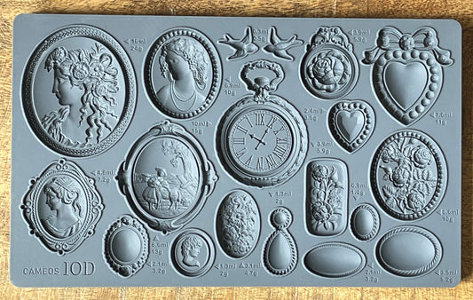 Cameos 6x10" Decor Mould by Iron Orchid Designs (IOD)