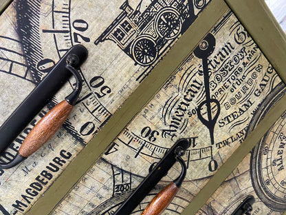 Grunge Meters 21x29" Decoupage Paper by Roycycled Treasures